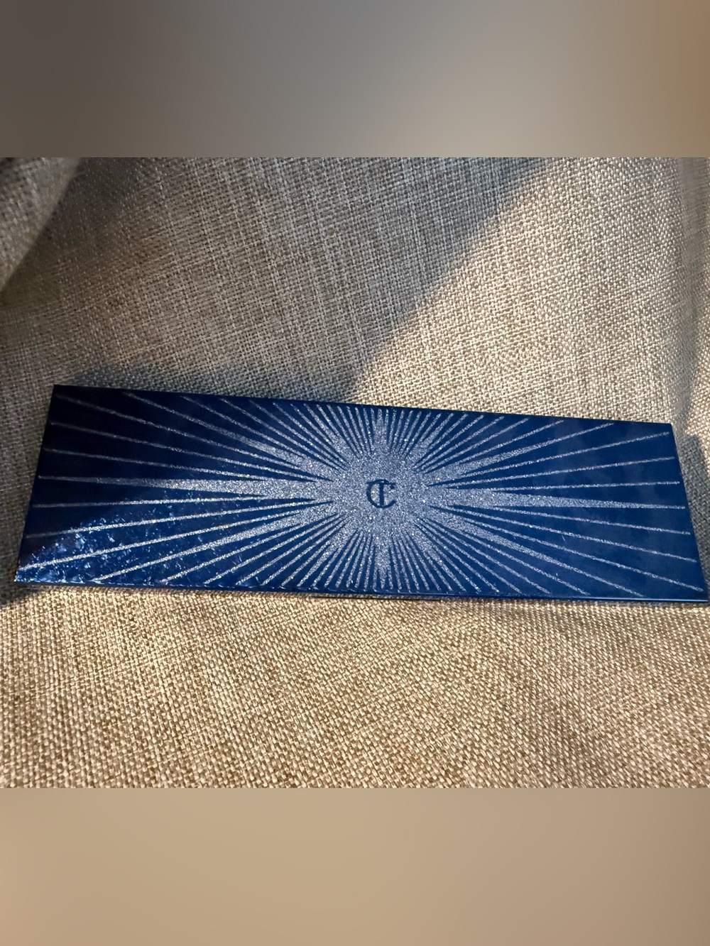 Charlotte Tilbury Metallic Navy Starburst Palette Box